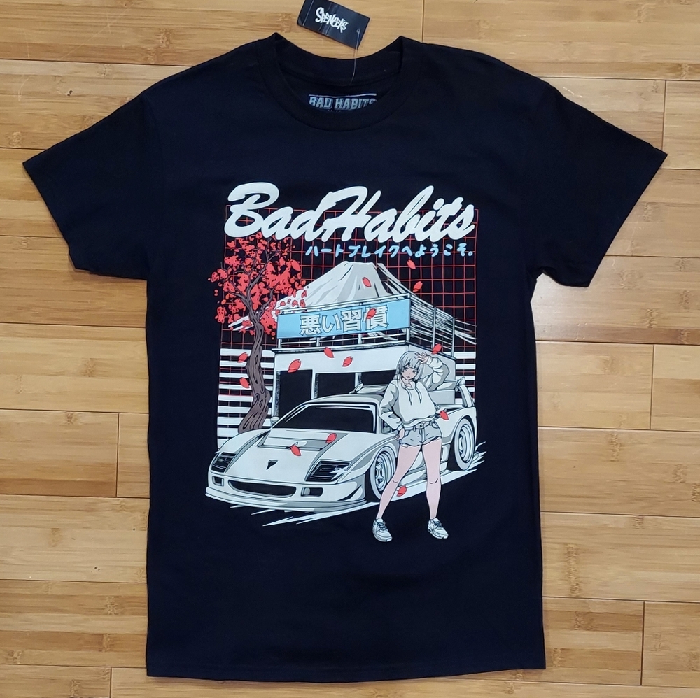 Spencer's Bad Habits Graphic Tee New With Tags Size Small